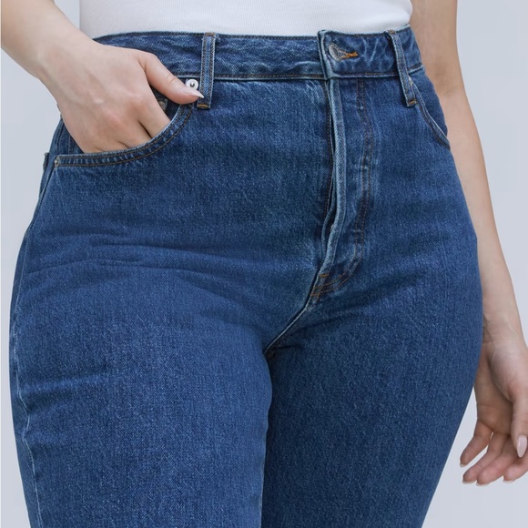 Everlane Curvy 90’s Cheeky Straight Jean - Deep Atlantic - Picture 3 of 8